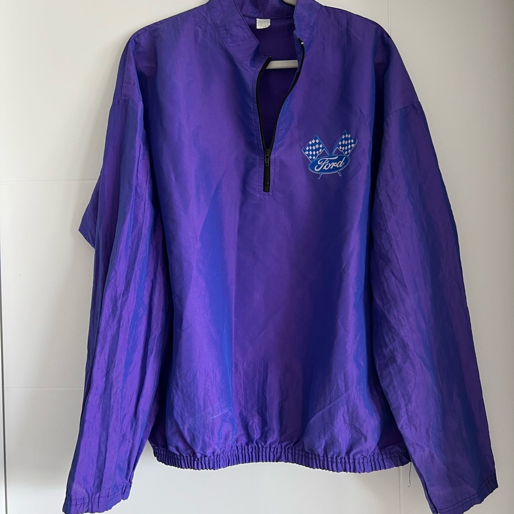 Vintage Purple Ford Windbreaker Jacket one size